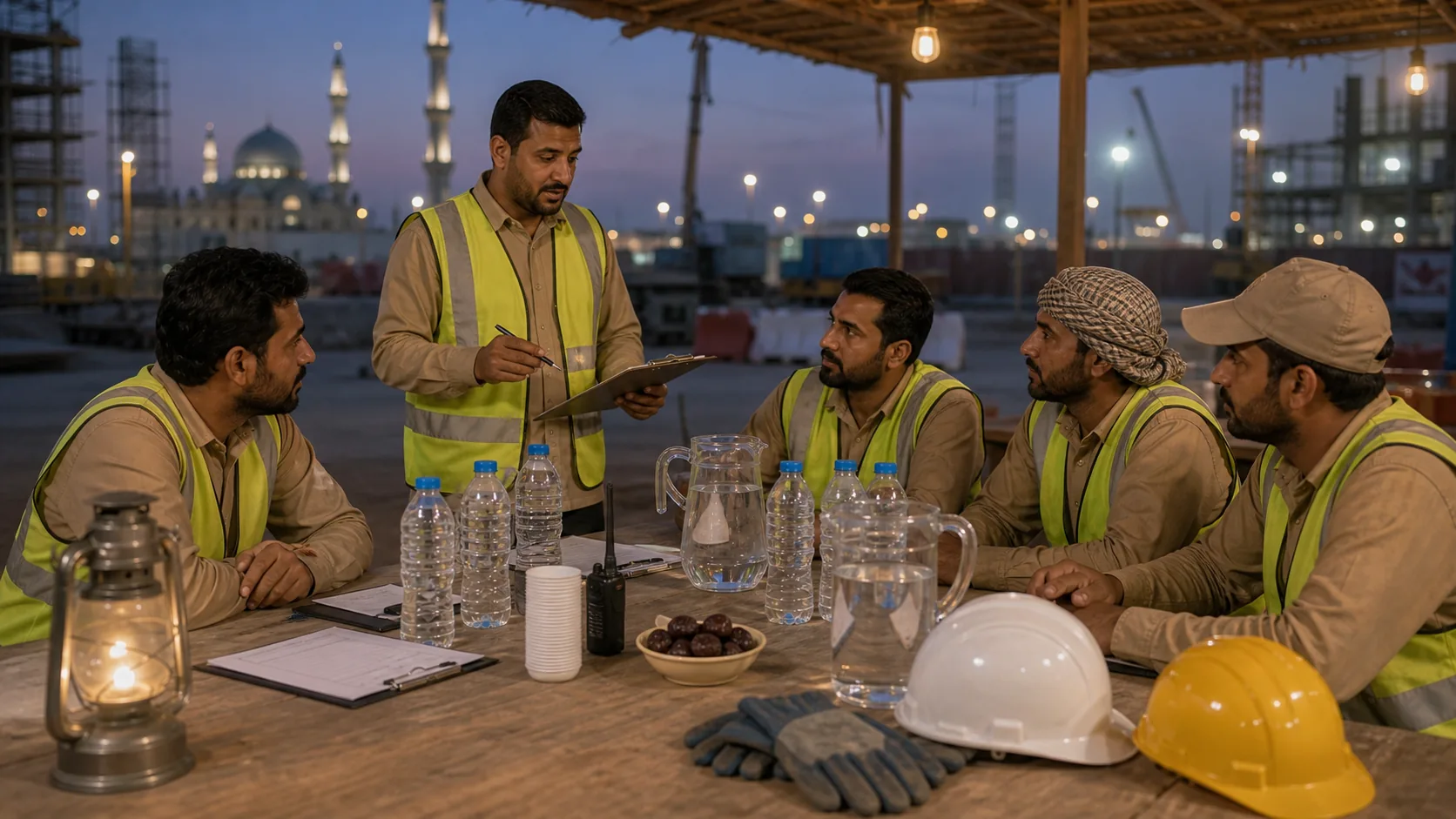 GCC workplace hydration compliance planning for outdoor worker heat safety