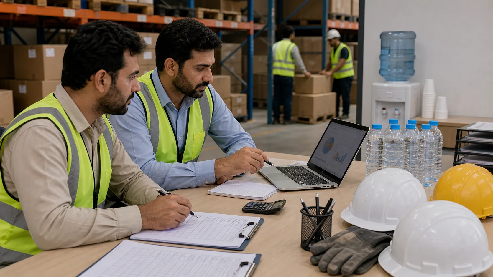 GCC workplace hydration compliance planning for outdoor worker heat safety