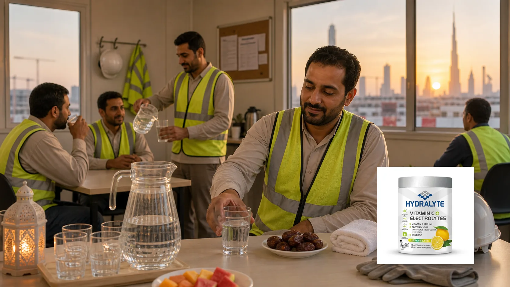 Hydralyte electrolyte drink supporting Ramadan hydration planning in the UAE