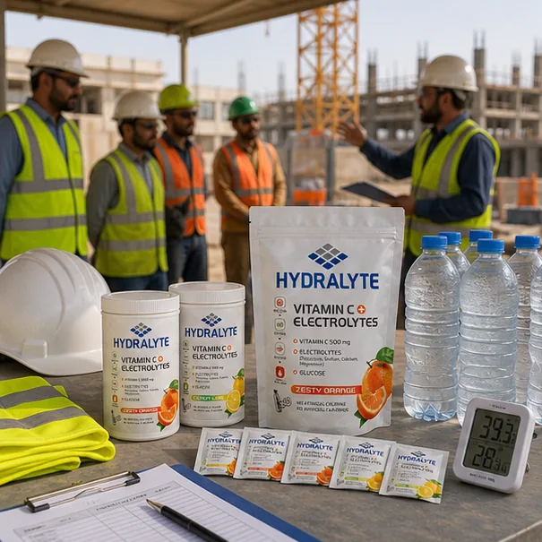 Hydralyte product in professional photo scene for UAE Heat Safety Best Practices 2026 — Complete Guide