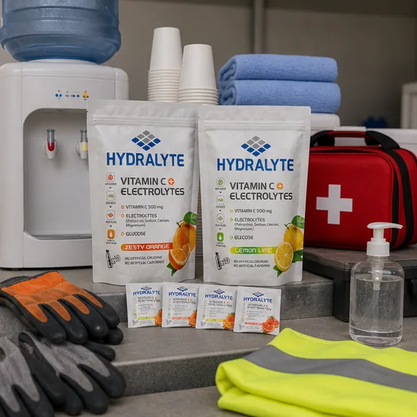Hydralyte product in professional photo scene for Hydralyte 800g Pouch Welfare Station Setup Guide UAE