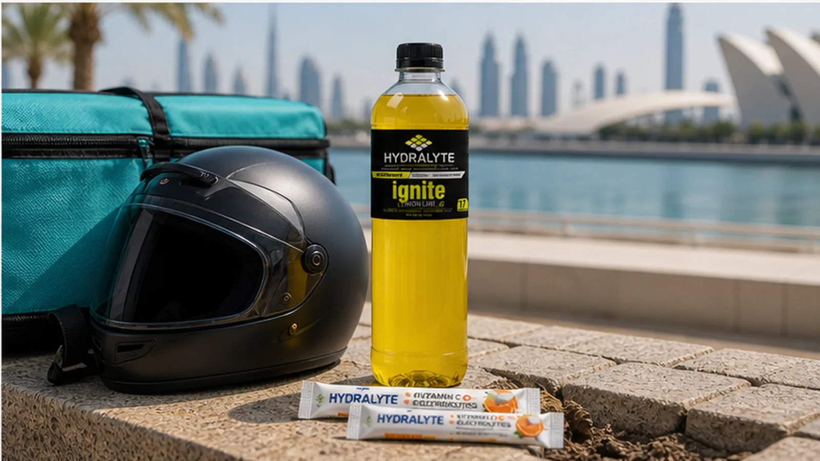 Delivery Rider Hydration Kits for Hot UAE Routes - Hydralyte Hydralyte format image