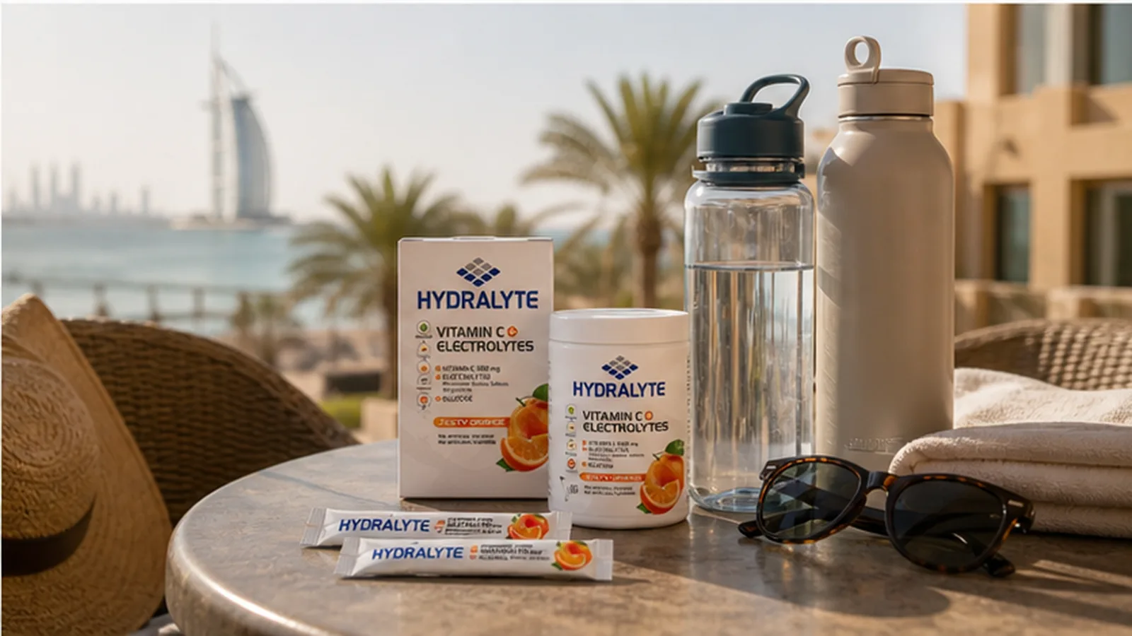 Family Travel Hydration Packing List for UAE Road Trips - Hydralyte Hydralyte format image