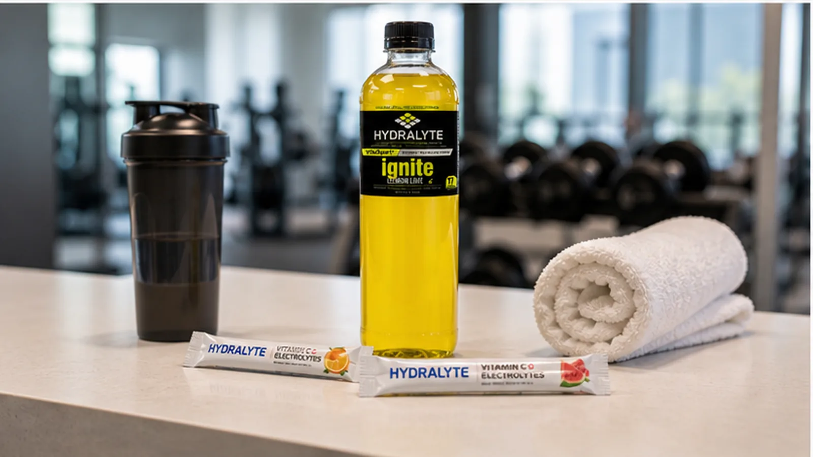 Gym Hydration in the UAE: Before, During and After Training - Hydralyte usage setting image