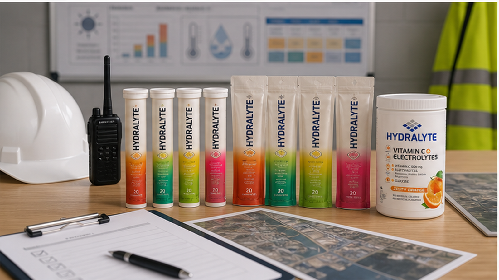 Hydralyte 2026 product reference for heat acclimatisation UAE workers