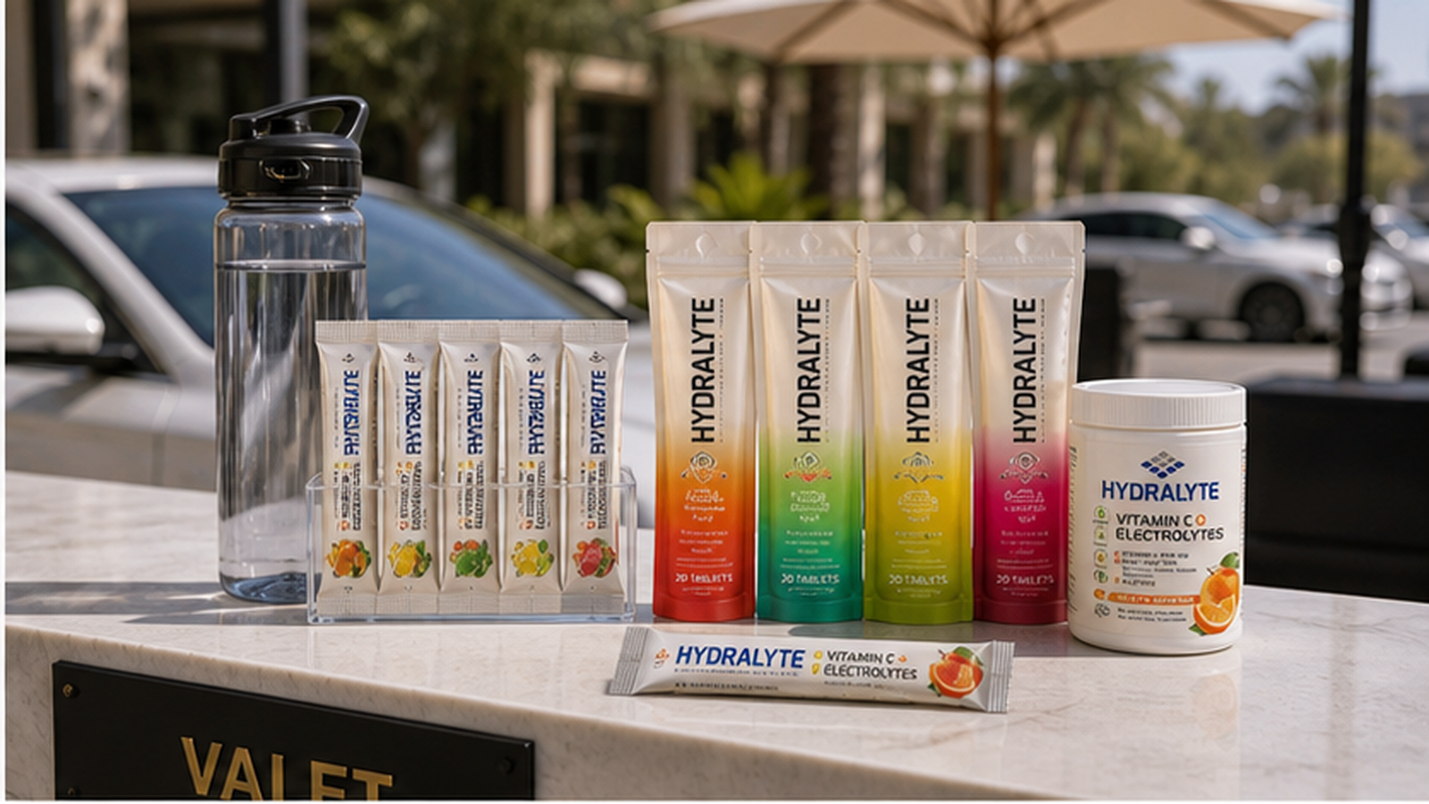 Hydralyte 2026 product reference for security guard hydration UAE