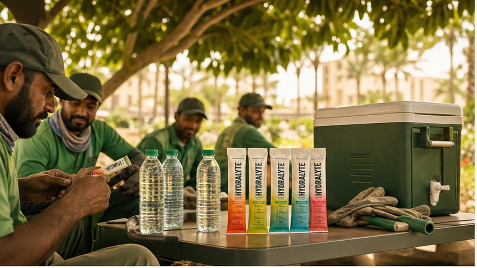 Hydration for Landscaping and Grounds Maintenance Crews in the GCC with Hydralyte 2026 stick pineapple single