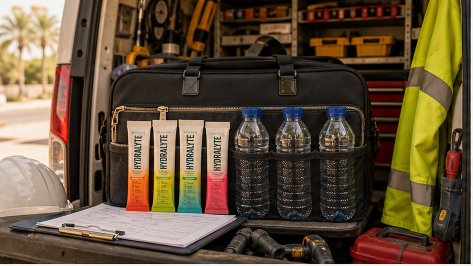 Mobile Hydration Kits for Field Technicians and Emergency Repair Crews with Hydralyte 2026 sticks range four flavours