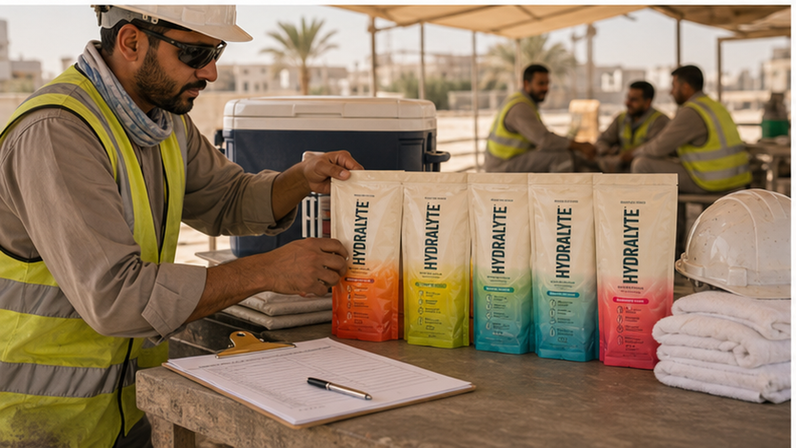 Hydralyte 2026 product reference for welfare station hydration UAE