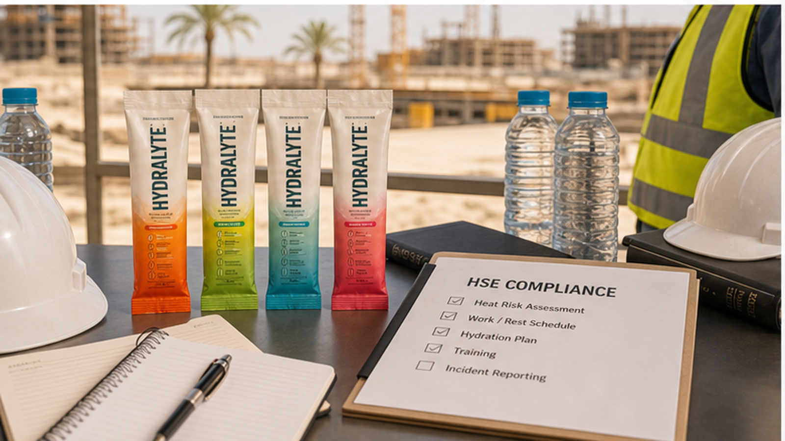 Hydralyte 2026 product reference for GCC heat stress compliance