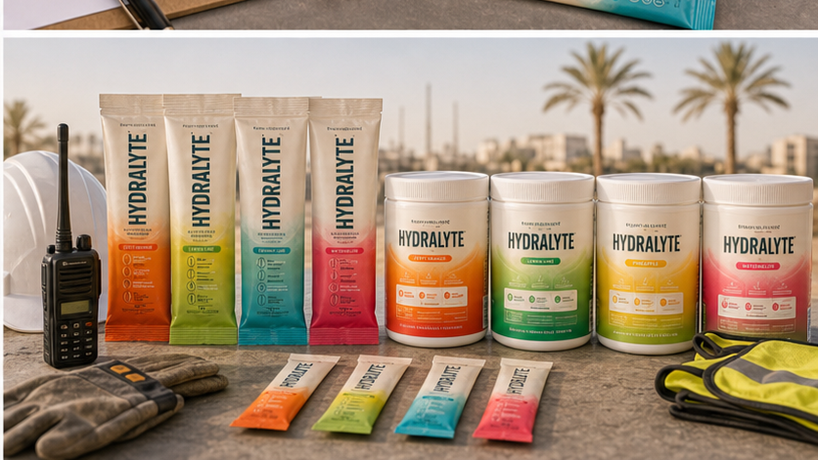 Hydralyte 2026 product reference for heat stress supervisor checklist UAE