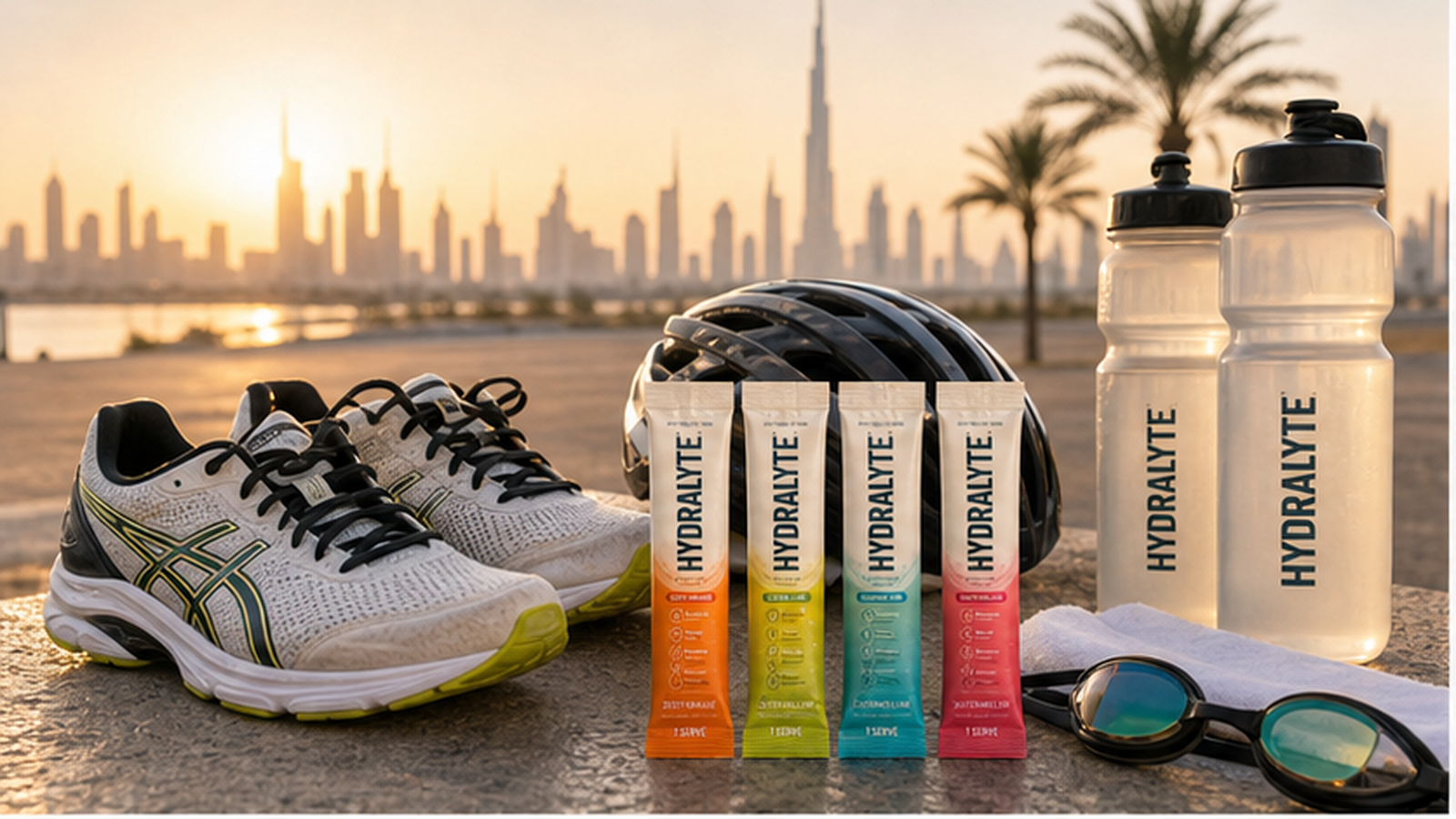 Hydration for Endurance Athletes in the GCC: Long Runs, Triathlon and Obstacle Races with Hydralyte 2026 campaign one range four flavours