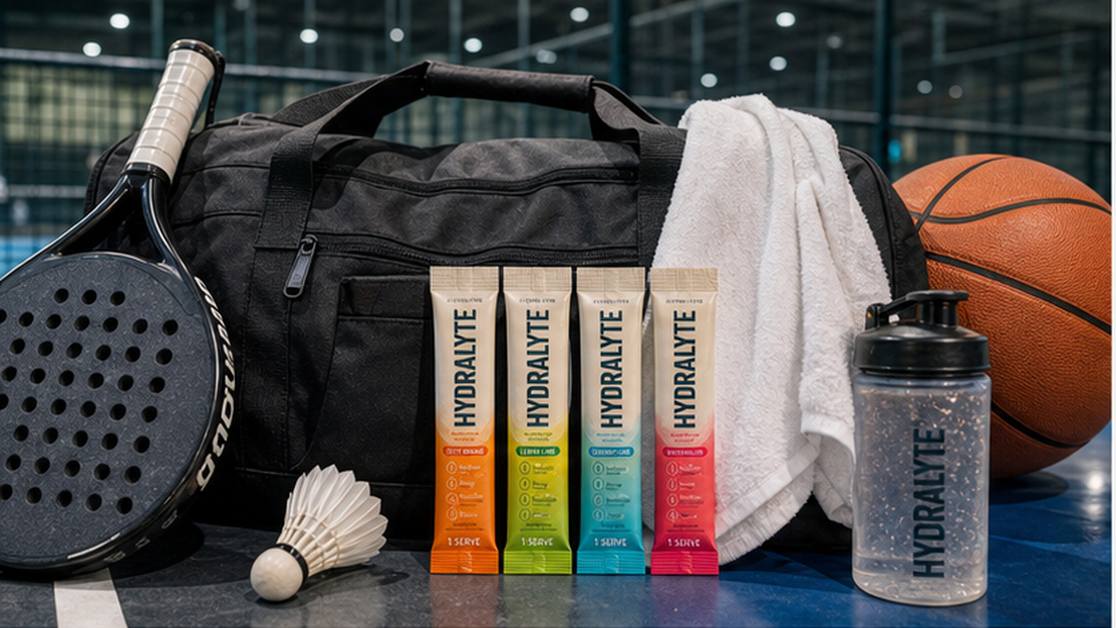 Indoor Sports Hydration: Padel, Badminton, Basketball and Gym Classes with Hydralyte 2026 tablet tubes range four flavours