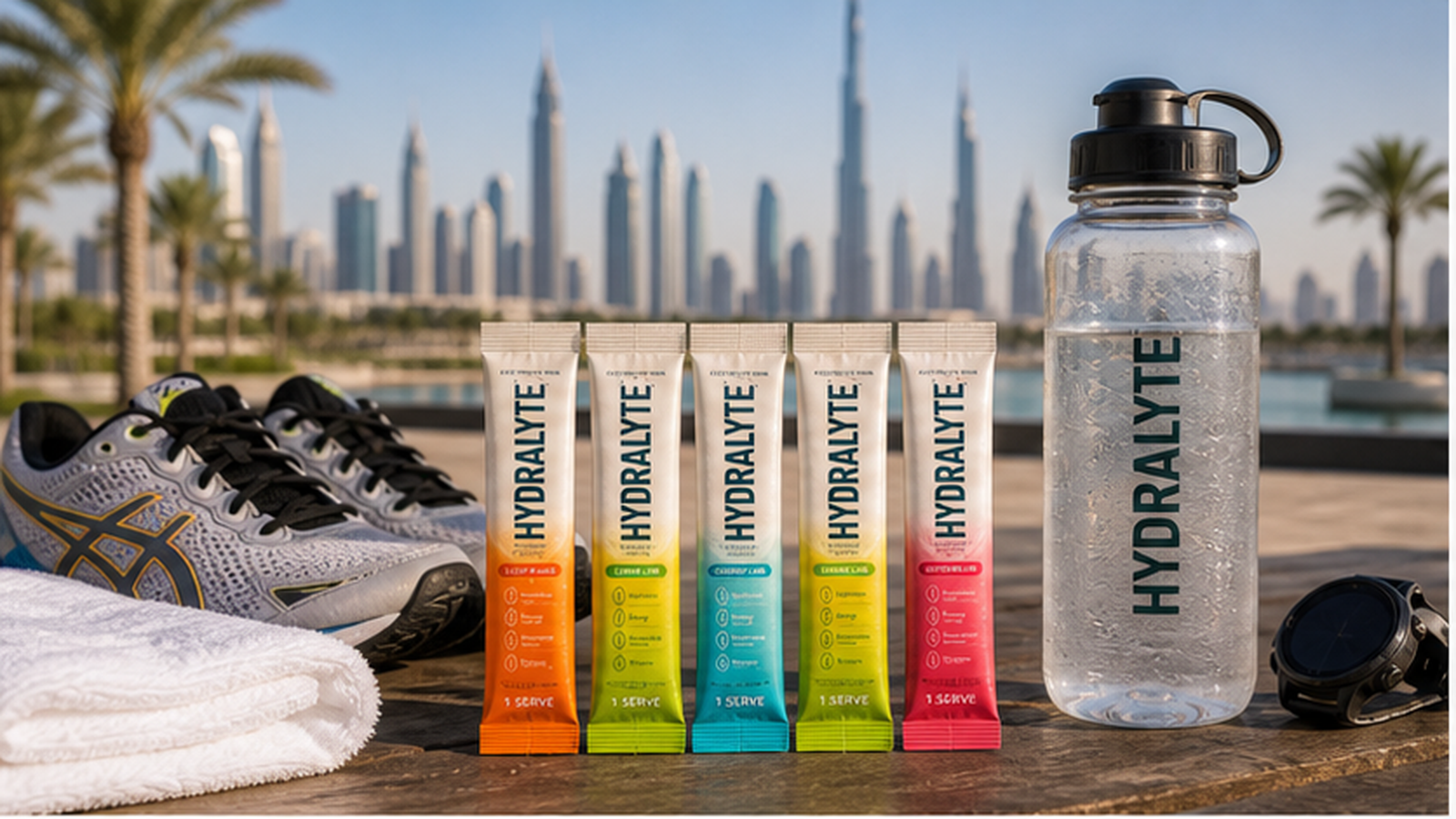 Electrolyte Powder for Athletes in the UAE: When It Helps and When Water Is Enough with Hydralyte 2026 sticks range four flavours