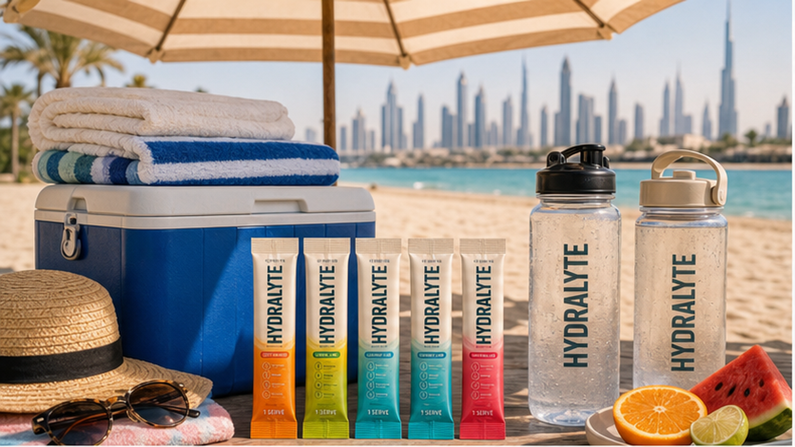 Beach Day Hydration Plan for UAE Families with Hydralyte 2026 stick pineapple single