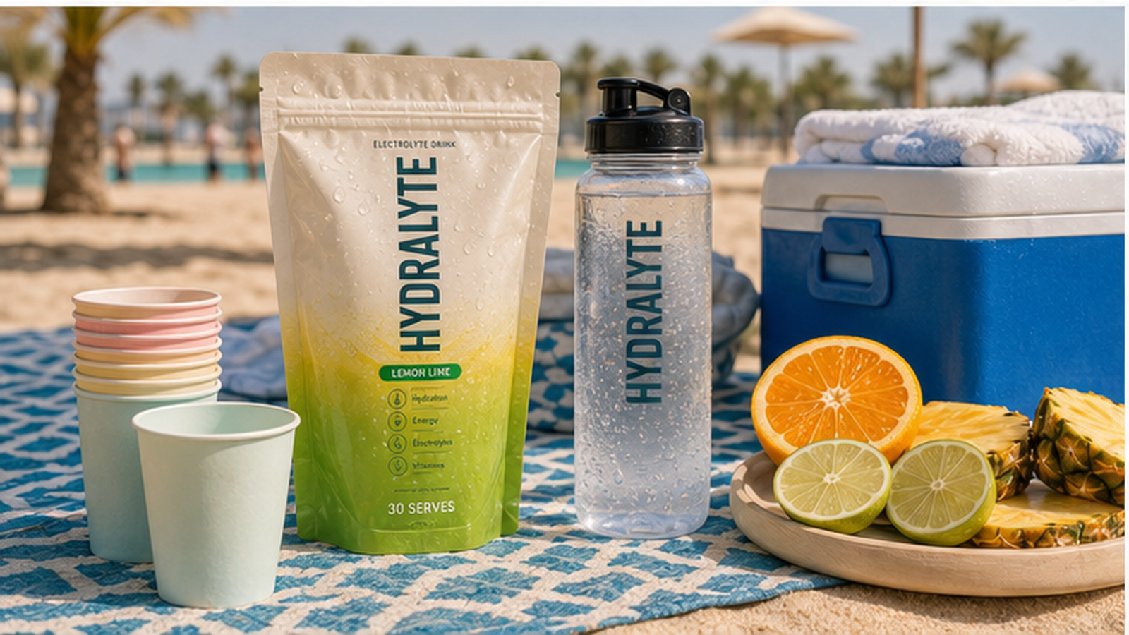 Hydralyte 2026 product reference for beach day hydration UAE