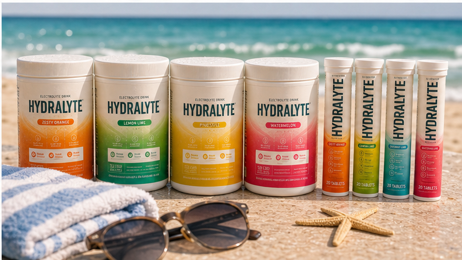 Hydralyte 2026 product reference for beach day hydration UAE