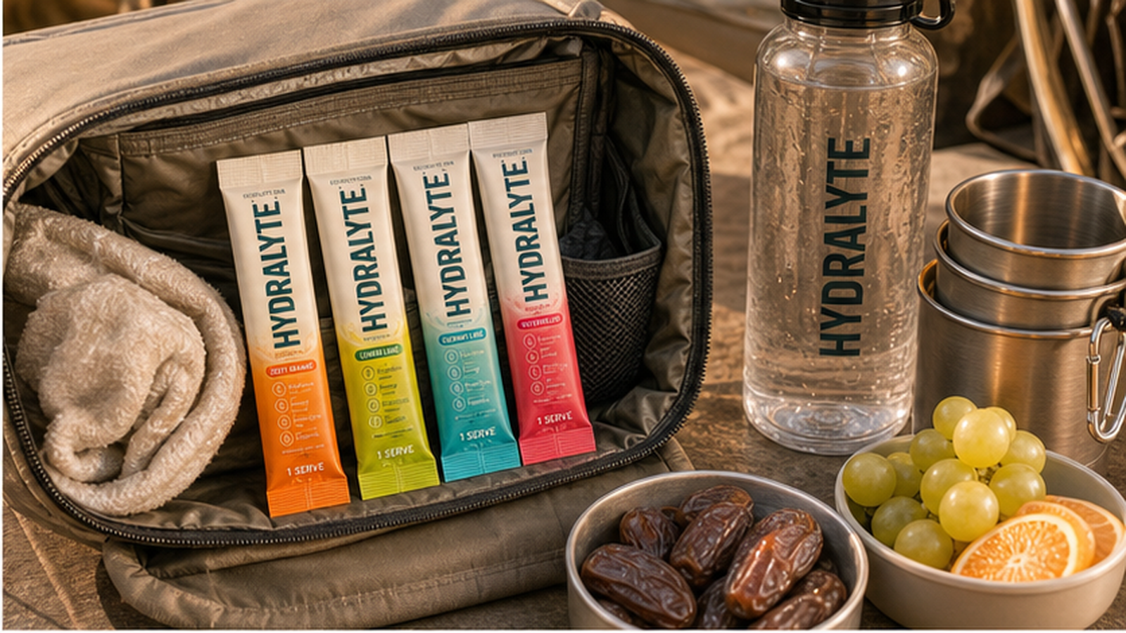 Hydralyte 2026 product reference for desert camping hydration UAE