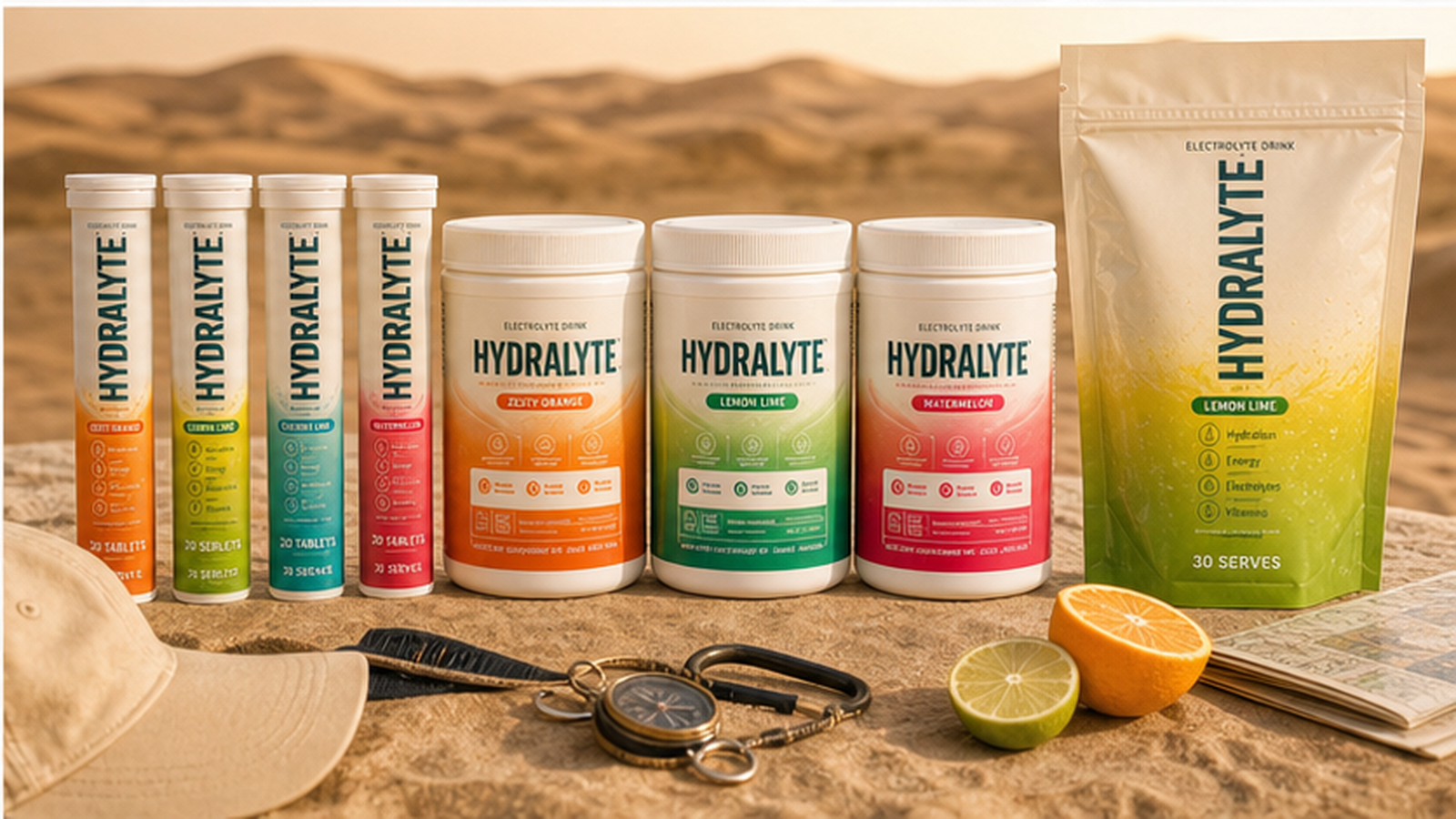 Hydralyte 2026 product reference for desert camping hydration UAE