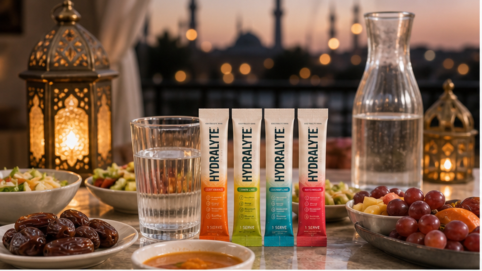 Taraweeh, Iftar and Suhoor: A Practical Evening Hydration Routine with Hydralyte 2026 campaign refresh replenish recharge four flavours