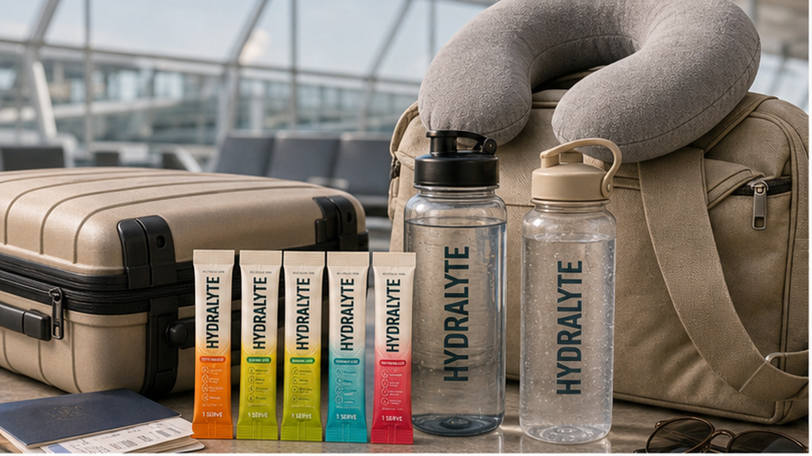 Airport, Flight and Layover Hydration for GCC Family Travel with Hydralyte 2026 tablet tubes range alt