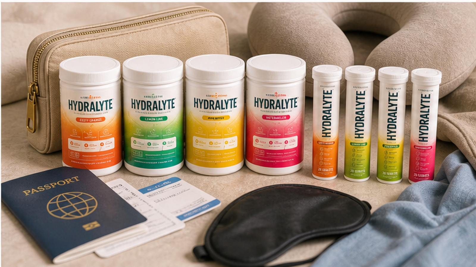 Hydralyte 2026 product reference for oral rehydration solution travel kids