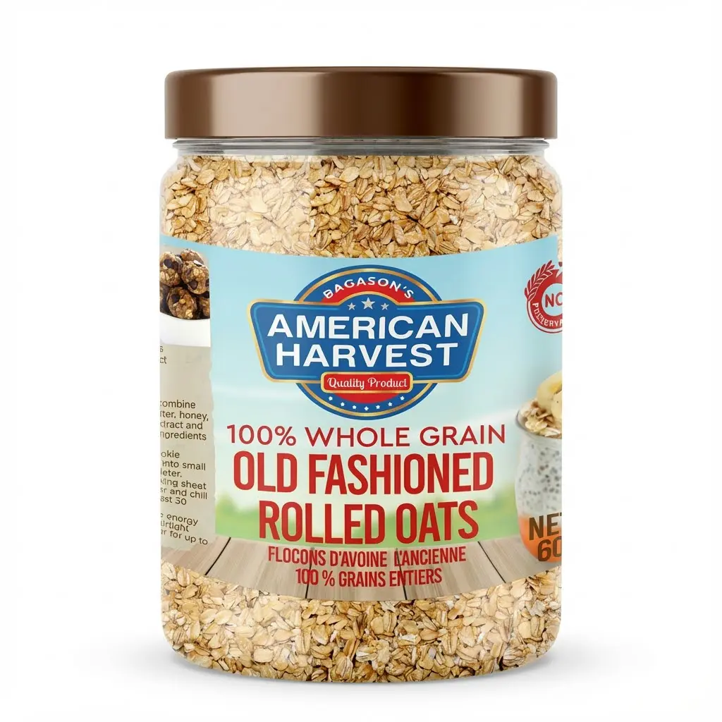 AH ROLLED OATS (12x600G) JAR