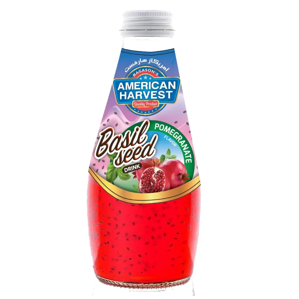 AH Basil Seed Drink Pomegranate (24x290ml)