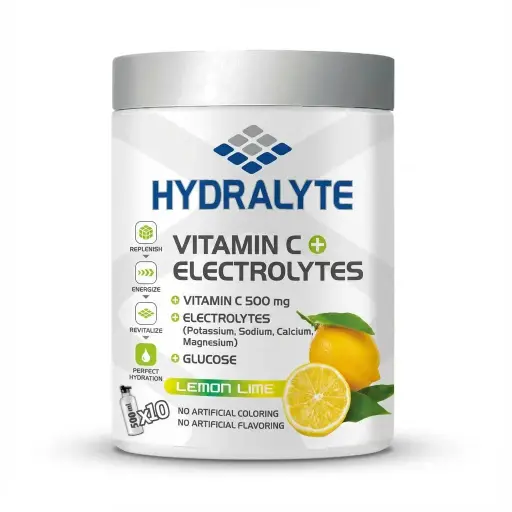 [HYD-29] Hydralyte Vitamin+Electrolyte Jar Lemon(12x200 GMS)