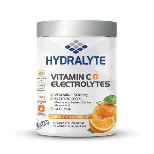 [HYD-28] Hydralyte Vitamin+Electrolyte Jar Orange(12x200 GMS)