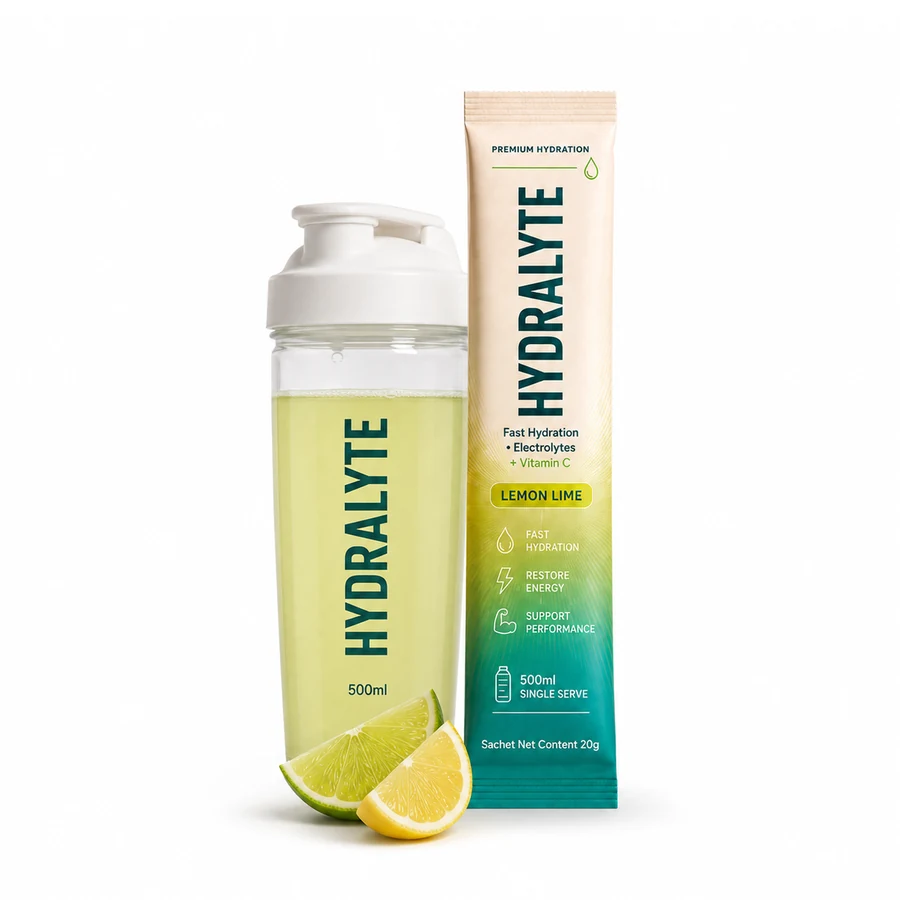 Hydralyte Lemon Lime 20 g single-serve stick sachet