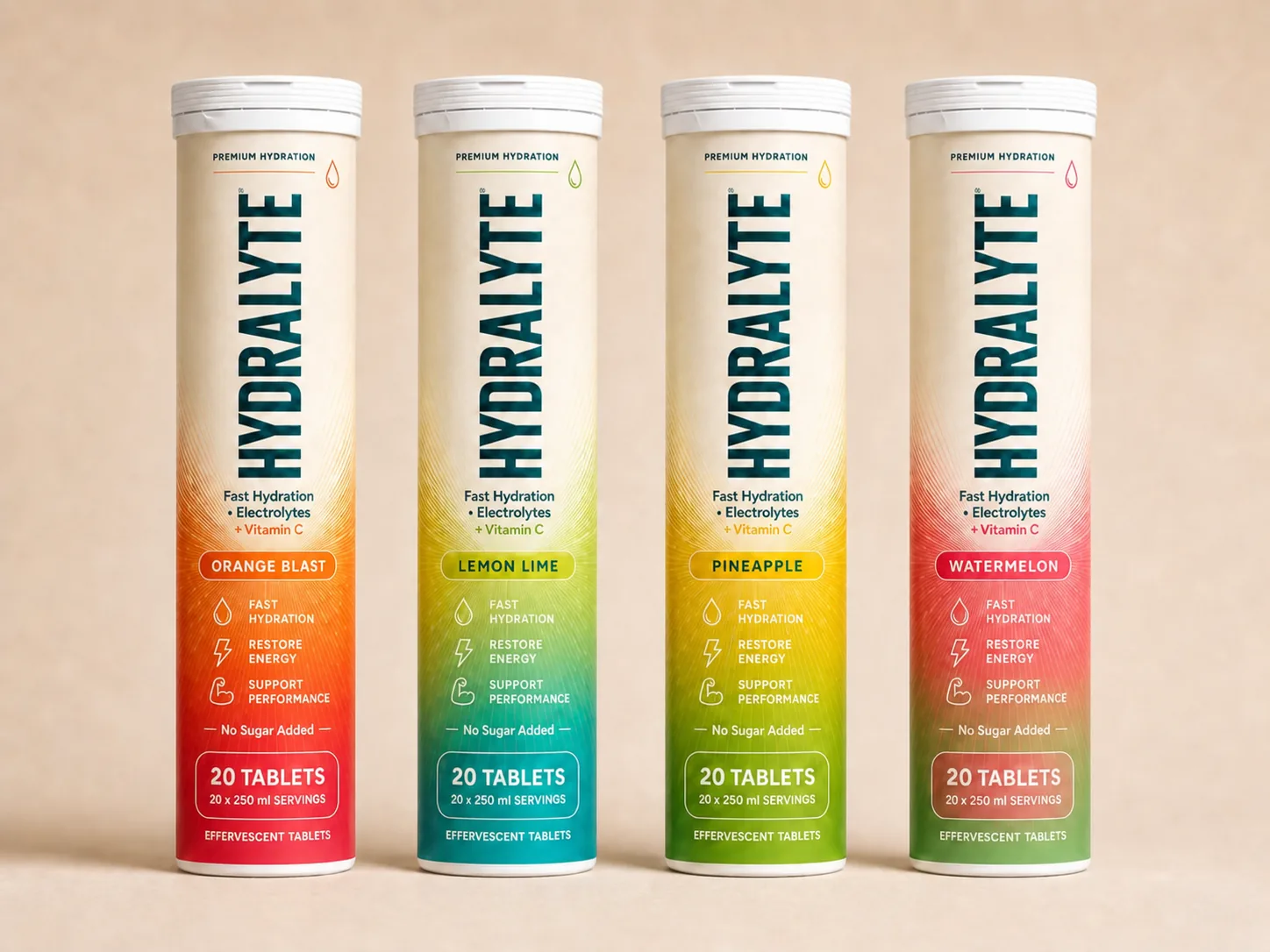 Hydralyte Orange Blast 20-tablet effervescent tube
